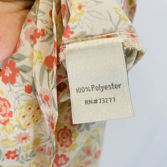 Lauren Conrad Floral Peasant Top Blouse - Picture 5 of 7